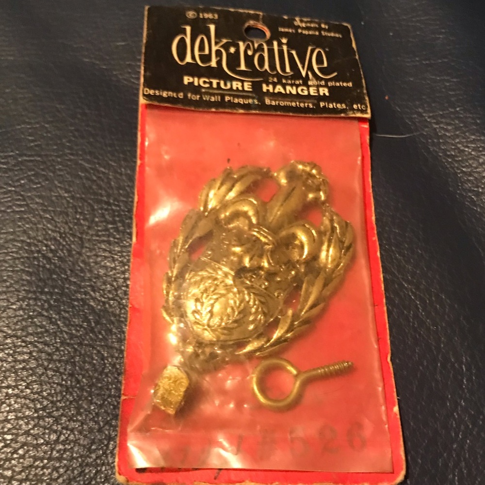 1960’s 24k Gold Plated Wall Hanger